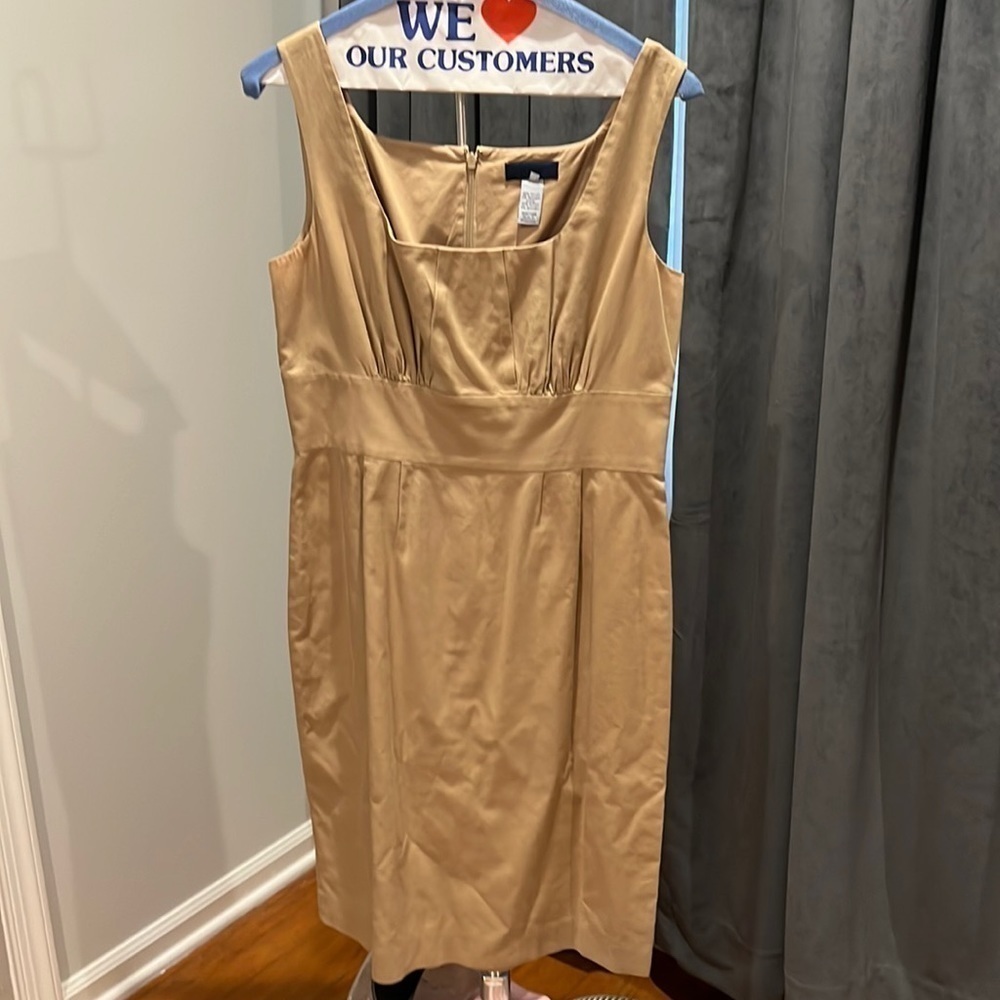 J. Crew khaki sleeveless dress